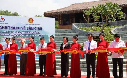 Thái Nguyên: Khánh thành và bàn giao công trình tu bổ, tôn tạo Di tích lịch sử Quốc gia Trường dạy làm báo Huỳnh Thúc Kháng