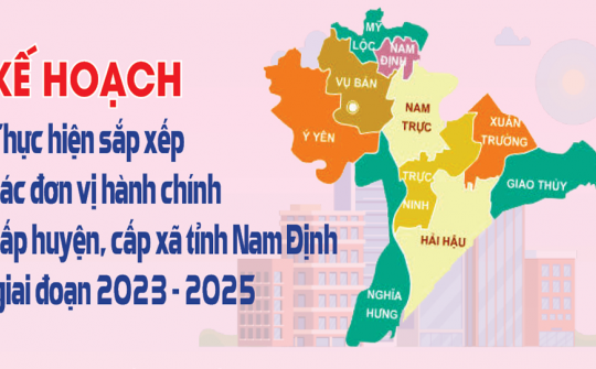 Sắp xếp đơn vị hành chính cấp huyện, xã giai đoạn 2023-2025 tại Nam Định: Hệ thống chính trị quyết liệt, nhân dân đồng thuận