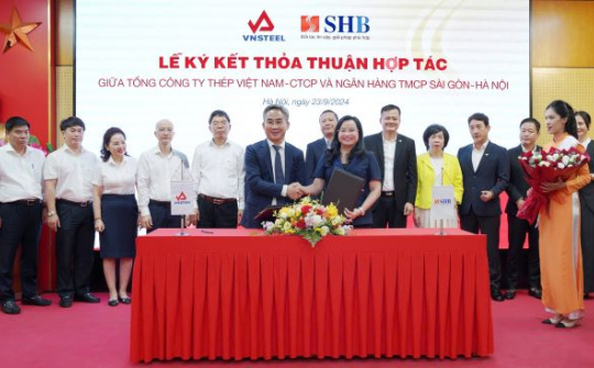 SHB và VNSTEEL chung tay đóng góp xây dựng kinh tế Việt Nam