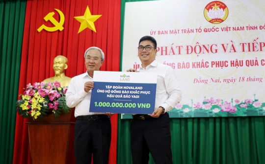 Nối dài các hoạt động tiếp sức đồng bào vùng lũ, NovaGroup ủng hộ thêm gần 2,5 tỷ đồng