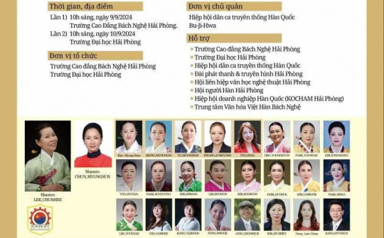 Nghệ sĩ Đoàn Bujihwa biểu diễn tại Hải Phòng: Mang Tinh hoa Nghệ thuật truyền thống Hàn Quốc đến Việt Nam
