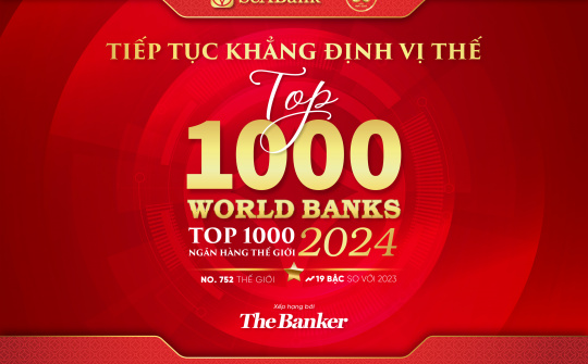 SeABank liên tục tăng hạng trong bảng xếp hạng “Top 1000 Ngân hàng thế giới”