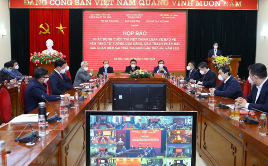 Phát động cuộc thi viết chính luận về bảo vệ nền tảng tư tưởng của Đảng năm 2022