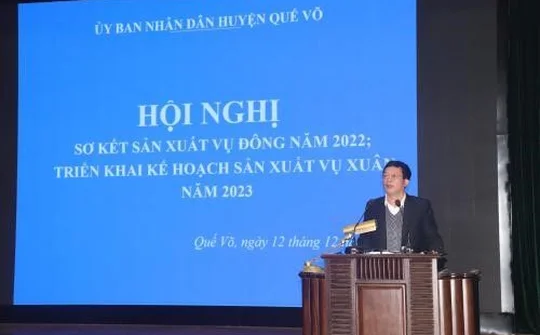 Quế Võ (Bắc Ninh): Sơ kết sản xuất vụ đông năm 2022