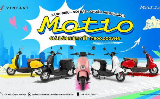 VinFast ra mắt xe máy điện Motio dành cho học sinh