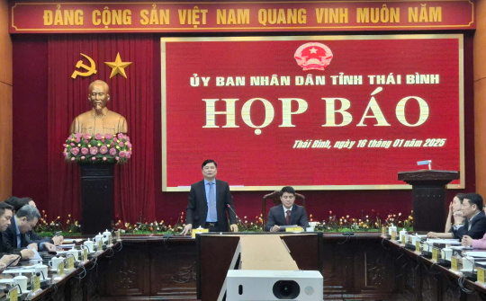 Thái Bình: Phấn đấu tăng trưởng GRDP năm 2025 đạt 10,5% trở lên