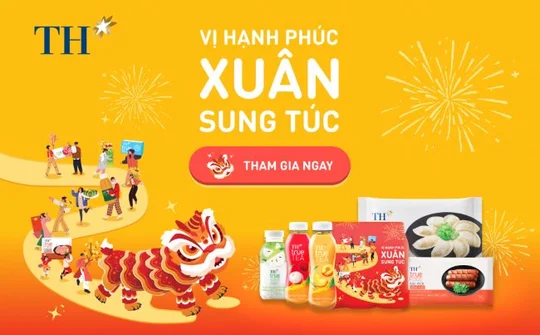 Gom hạnh phúc ngập tràn với quà tặng tốt cho sức khỏe đón TẾT 2025 của các nhãn hàng đồ uống TH
