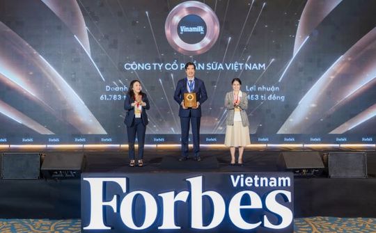 Vinamilk đứng đầu “Top 25 Thương hiệu dẫn đầu 2025 của Forbes Việt Nam