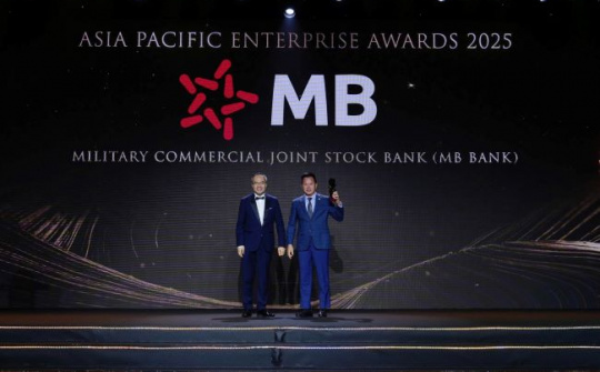 MB lần thứ sáu liên tiếp được vinh danh “Doanh nghiệp xuất sắc châu Á” năm 2025