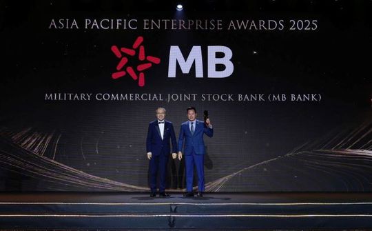 MB lần thứ sáu liên tiếp được vinh danh “Doanh nghiệp xuất sắc châu Á” năm 2025