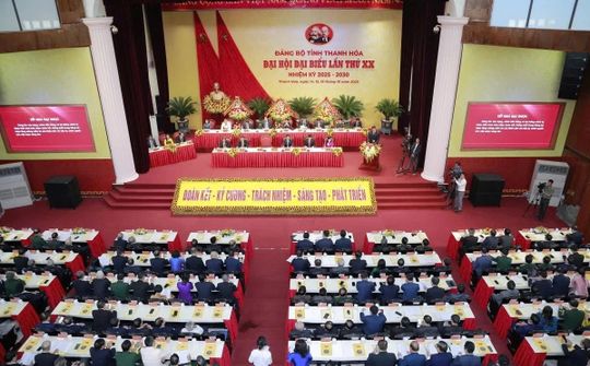 Thanh Hóa: Khai mạc Đại hội đại biểu Đảng bộ tỉnh lần thứ XX, nhiệm kỳ 2025 - 2030