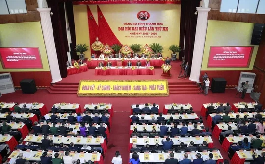 Thanh Hóa: Khai mạc Đại hội đại biểu Đảng bộ tỉnh lần thứ XX, nhiệm kỳ 2025 - 2030