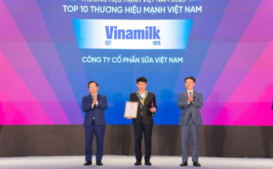 Vinamilk – Doanh nghiệp F&B duy nhất được vinh danh Top 10 Thương hiệu mạnh Việt Nam 2025