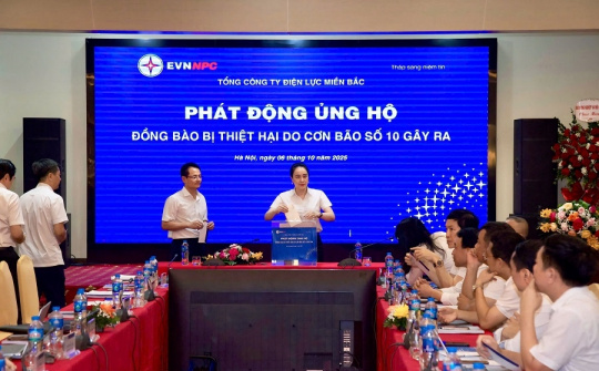 EVNNPC ủng hộ 10 tỷ đồng giúp các địa phương khắc phục thiệt hại sau bão số 10