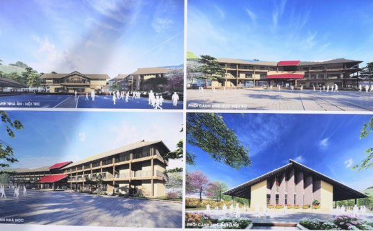 Lào Cai: Khởi công xây dựng 4 trường nội trú liên cấp vùng biên