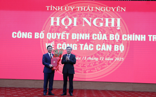 Chủ tịch UBND tỉnh Bắc Ninh giữ chức Phó Bí thư Tỉnh ủy Thái Nguyên
