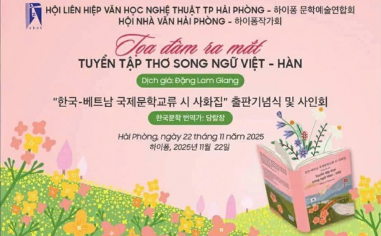 Thơ song ngữ Hàn – Việt ra mắt tại Hải Phòng