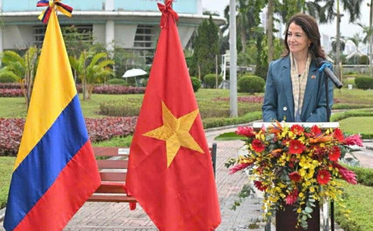 The Embassy of Colombia in Vietnam presents trees to Hanoi as a symbol of peace