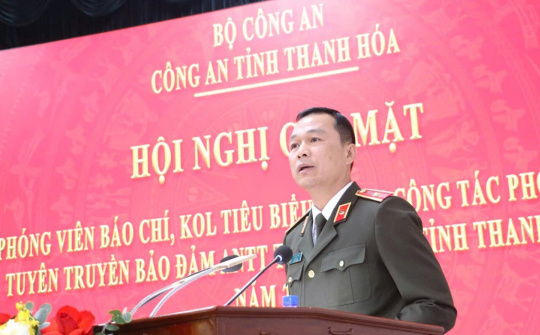 Thanh Hóa: Công an tỉnh gặp mặt phóng viên, KOL tiêu biểu trong tuyên truyền an ninh trật tự