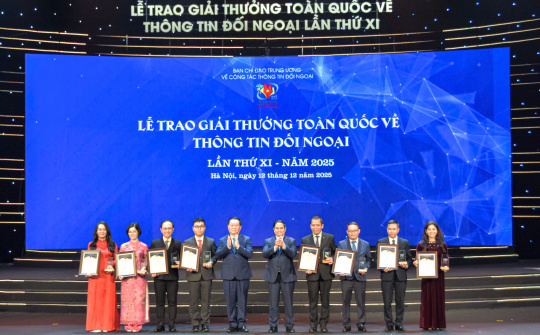 Lễ trao Giải thưởng toàn quốc về thông tin đối ngoại lần thứ XI năm 2025