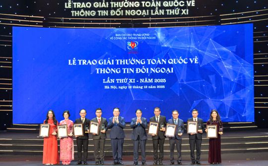 Lễ trao Giải thưởng toàn quốc về thông tin đối ngoại lần thứ XI năm 2025