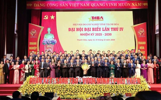 Thanh Hóa tổ chức thành công Đại hội Hiệp hội Doanh nghiệp tỉnh lần thứ IV, nhiệm kỳ 2025-2030