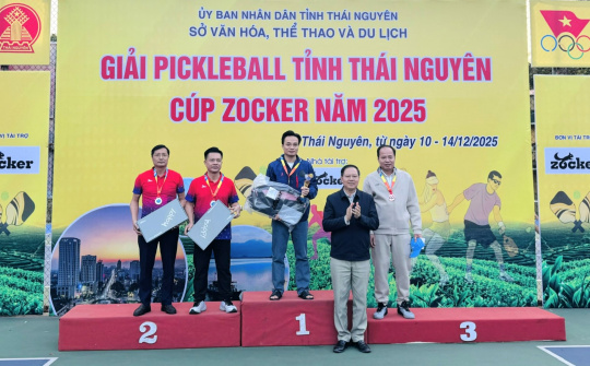 Giải Pickleball Thái Nguyên – Cúp Zocker 2025: Trường Cao đẳng Thái Nguyên gây ấn tượng