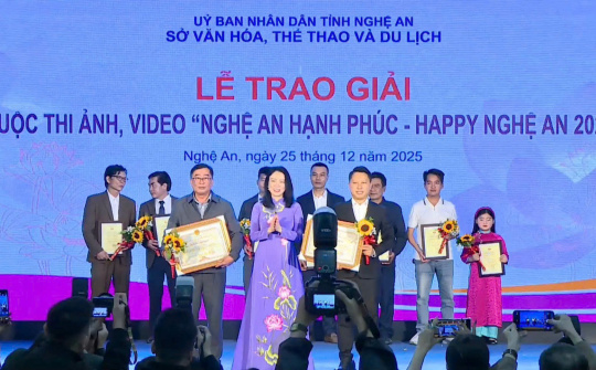 Nghệ An tổng kết và trao giải các hoạt động sáng tạo năm 2025