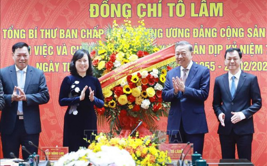 Phát biểu của Tổng Bí thư Tô Lâm tại buổi làm việc với Bộ Y tế nhân Ngày Thầy thuốc Việt Nam