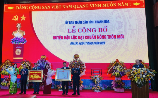 Huyện Hậu Lộc (Thanh Hóa) đạt chuẩn nông thôn mới