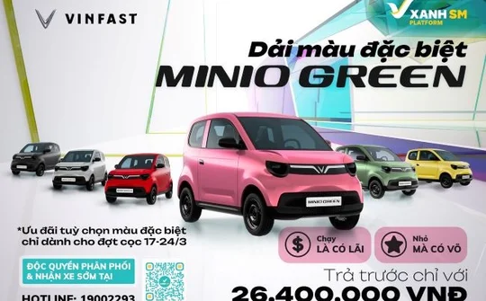Loạt chính sách “chỉ có 1 lần” khi mua VinFast Minio Green