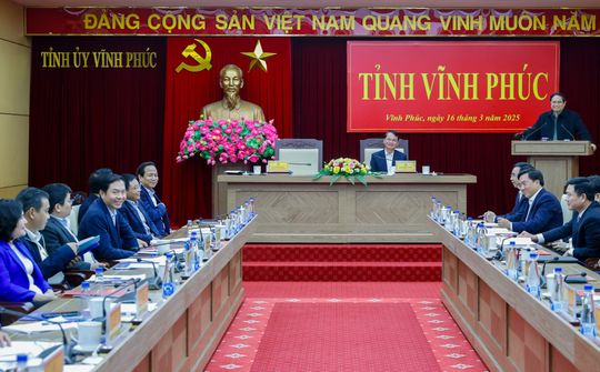 Vĩnh Phúc phải tiên phong, mạnh mẽ, hiệu quả hơn nữa, tự lực, tự cường phát triển nhanh, bền vững