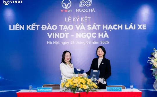 VinDT liên kết cùng Trường trung cấp Ngọc Hà đào tạo lái xe bằng xe điện