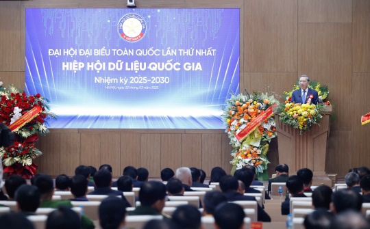 Tổng Bí thư Tô Lâm giao 7 nhiệm vụ quan trọng cho Hiệp hội Dữ liệu Quốc gia