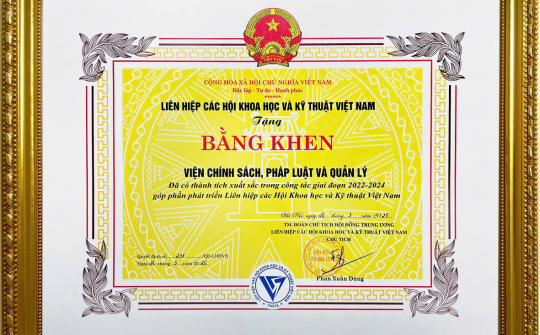 Viện Chính sách, Pháp luật và Quản lý: 3 năm liền được nhận Bằng khen