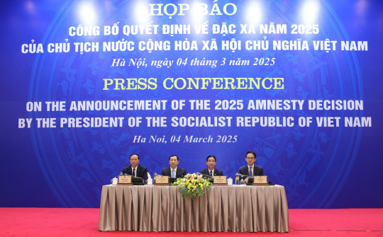 Công bố quyết định về đặc xá năm 2025 của Chủ tịch nước