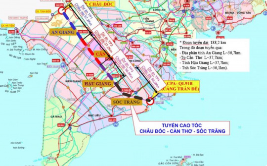 Sớm hoàn thành Cao tốc Châu Đốc - Cần Thơ - Sóc Trăng