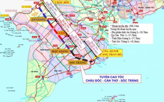 Sớm hoàn thành Cao tốc Châu Đốc - Cần Thơ - Sóc Trăng