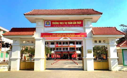 Trường THCS Thị trấn Cẩm Thuỷ: Đơn vị giáo dục tiêu biểu của huyện miền núi xứ Thanh