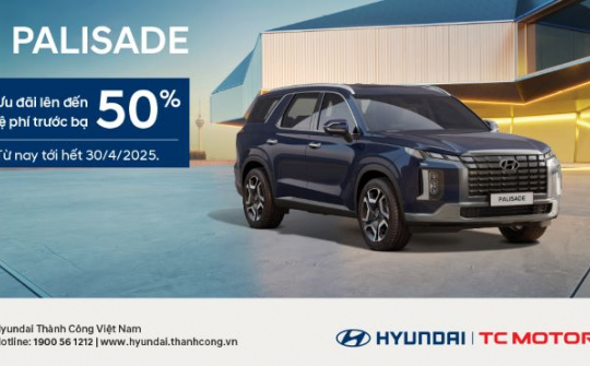 Hyundai ưu đãi đặc biệt xe Palisade nhân dịp kỷ niệm 50 năm thống nhất đất nước