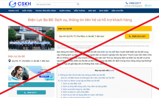 Cảnh báo khẩn cấp: Trang Web giả mạo Tổng Công ty Điện lực miền Bắc (EVNNPC) nhằm lừa đảo khách hàng