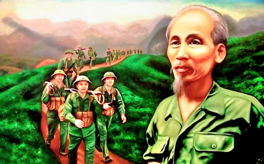 Bác vẫn cùng chúng cháu hành quân