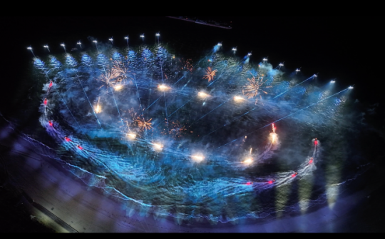 Khoa học giải trí trên biển: Cát Bà phá kỷ lục Guinness với show jetski – pháo hoa