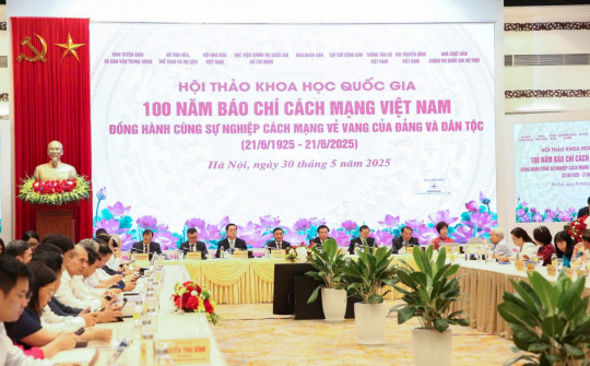 Hội thảo khoa học quốc gia “100 năm Báo chí cách mạng Việt Nam đồng hành cùng sự nghiệp vẻ vang của Đảng và dân tộc”