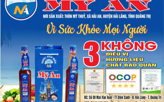 My An General Production and Trading Joint Stock Company with its 4-star OCOP-certified fish sauce product