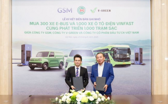 Xanh SM, V-Green và CK Việt Nam hợp tác “điện hóa giao thông” Nghệ An