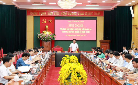 Văn kiện Đại hội Đảng bộ tỉnh Thái Nguyên: Nền tảng vững chắc cho giai đoạn phát triển đột phá