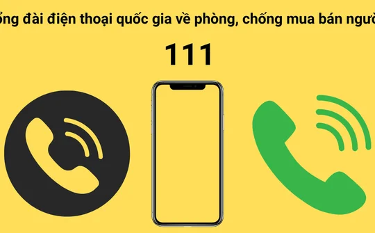 Tổng đài 111 tiếp nhận tố giác, tin báo về hành vi mua bán người