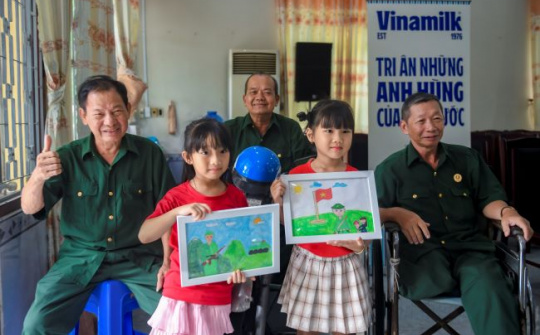 Vinamilk “viết tiếp câu chuyện hòa bình” bằng tranh và hành động