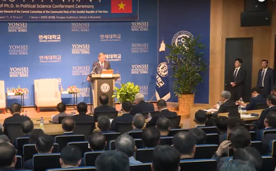 Tổng Bí thư Tô Lâm phát biểu chính sách tại Đại học Yonsei